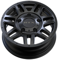 RTX Wheels - Adventure - Black - Satin Black - 16" x 6", 45 Offset, 5x160 (Bolt pattern), 65.1mm HUB