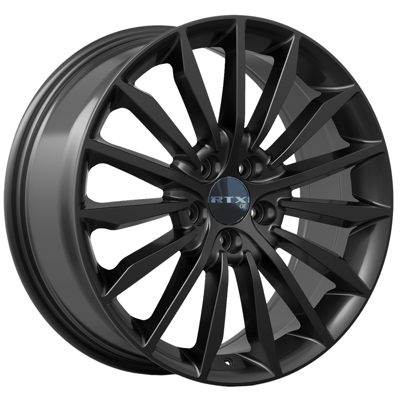 RTX Wheels - AC01 - Black - Gloss Black - 20" x 8", 45 Offset, 5x114.3 (Bolt pattern), 64.10mm HUB