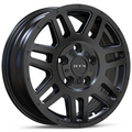 RTX Wheels - Adventure - Black - Satin Black - 16" x 6", 45 Offset, 5x160 (Bolt pattern), 65.1mm HUB
