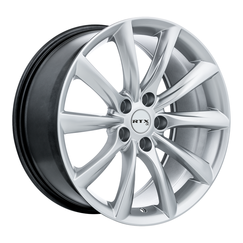 RTX Wheels - Alto - Silver - Hyper Silver - 20" x 8.5", 35 Offset, 5x120 (Bolt Pattern), 64.1mm HUB