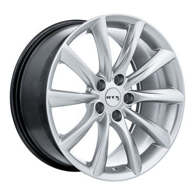 RTX Wheels - Alto - Silver - Hyper Silver - 18" x 8.5", 35 Offset, 5x114.3 (Bolt Pattern), 64.1mm HUB