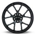RTX Wheels - Arrow - Black - Satin Black - 18" x 8", 45 Offset, 5x112 (Bolt Pattern), 66.6mm HUB