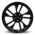 RTX Wheels - Asan - Black - Gloss Black - 17" x 7", 40 Offset, 5x114.3 (Bolt Pattern), 67.1mm HUB