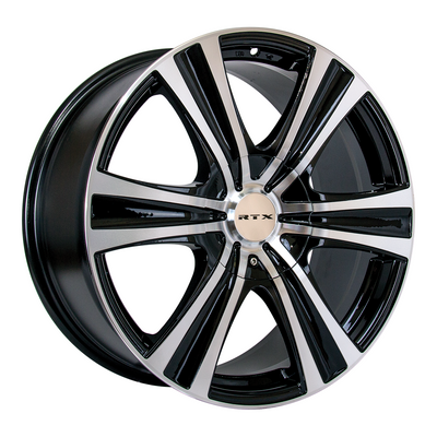 RTX Wheels - Aspen - Black - Black Machined - 18" x 8", 35 Offset, 5x114.3/127 (Bolt Pattern), 73.1mm HUB