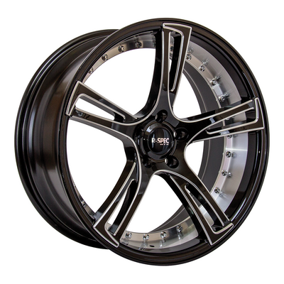 RTX Wheels - Assassin - Black - Black with Milled Spokes - 20" x 10.5", 35 Offset, 5x114.3 (Bolt Pattern), 73.1mm HUB