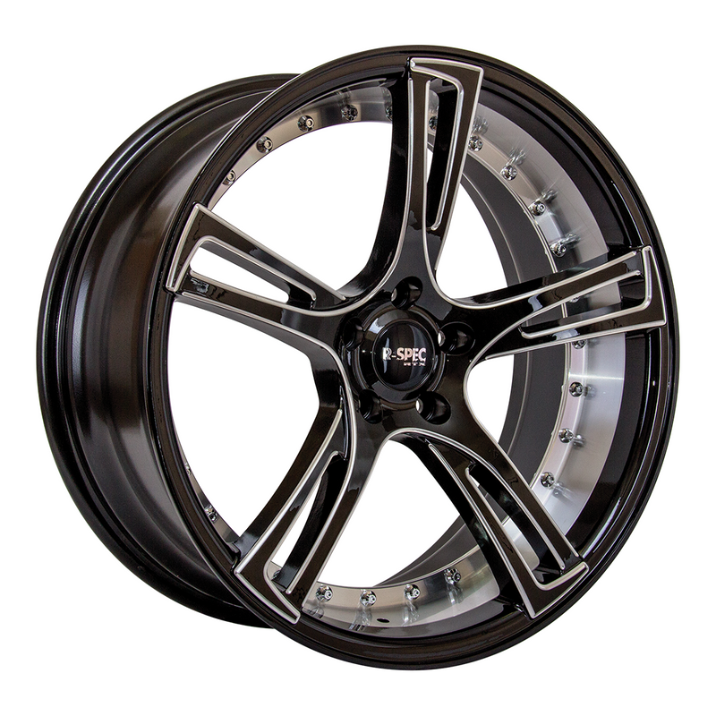 RTX Wheels - Assassin - Black - Black with Milled Spokes - 20" x 10.5", 35 Offset, 5x114.3 (Bolt Pattern), 73.1mm HUB