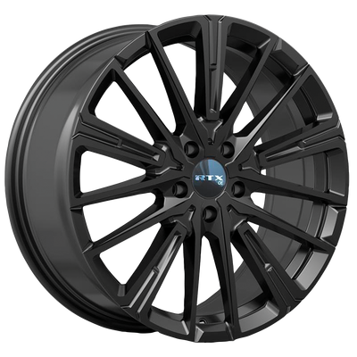 RTX Wheels - BM01 - Black - Gloss Black - 18" x 8", 15 Offset, 5x112 (Bolt pattern), 66.60mm HUB