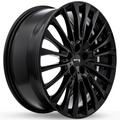 RTX Wheels - Borna - Black - Gloss Black - 20" x 8.5", 35 Offset, 5x112 (Bolt Pattern), 66.6mm HUB