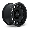 RTX Wheels - Baja - Black - Satin Black with Milled Rivets - 18" x 9", 10 Offset, 6x139.7 (Bolt Pattern), 106.1mm HUB