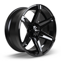RTX Wheels - Beast - Black - Gloss Black - 20" x 9.5", 10 Offset, 6x139.7 (Bolt Pattern), 106.1mm HUB