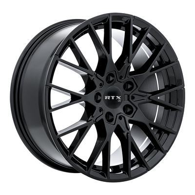 RTX Wheels - Beyreuth - Black - Gloss Black - 18" x 8", 35 Offset, 5x112 (Bolt Pattern), 66.6mm HUB
