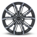 RTX Wheels - Black Widow - Black - Black Machined Grey - 20" x 9", 38 Offset, 5x114.3 (Bolt Pattern), 73.1mm HUB