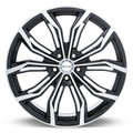 RTX Wheels - Black Widow - Black - Black Machined - 18" x 8", 42 Offset, 5x112 (Bolt Pattern), 66.6mm HUB