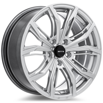 RTX Wheels - Black Widow - Silver - Hyper Silver - 18" x 8", 42 Offset, 5x114.3 (Bolt pattern), 73.10mm HUB
