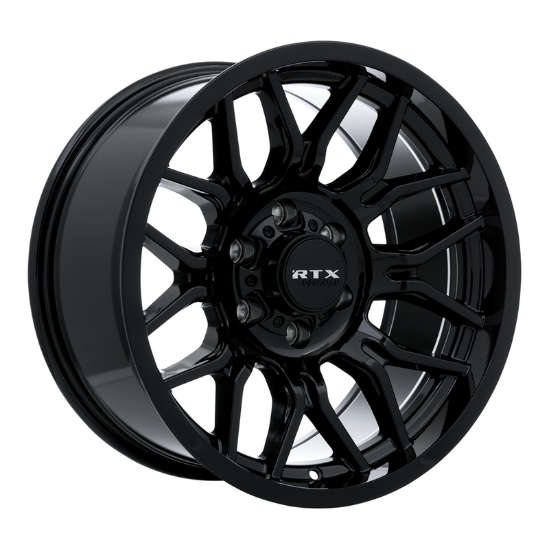 RTX Wheels - Claw - Black - Gloss Black - 20" x 10", -18 Offset, 8x170 (Bolt pattern), 125mm HUB