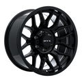 RTX Wheels - Claw - Black - Gloss Black - 18" x 9", -12 Offset, 8x165.1 (Bolt pattern), 125mm HUB