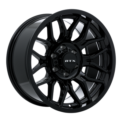 RTX Wheels - Claw - Black - Gloss Black - 18" x 9", -12 Offset, 8x170 (Bolt pattern), 125.0mm HUB