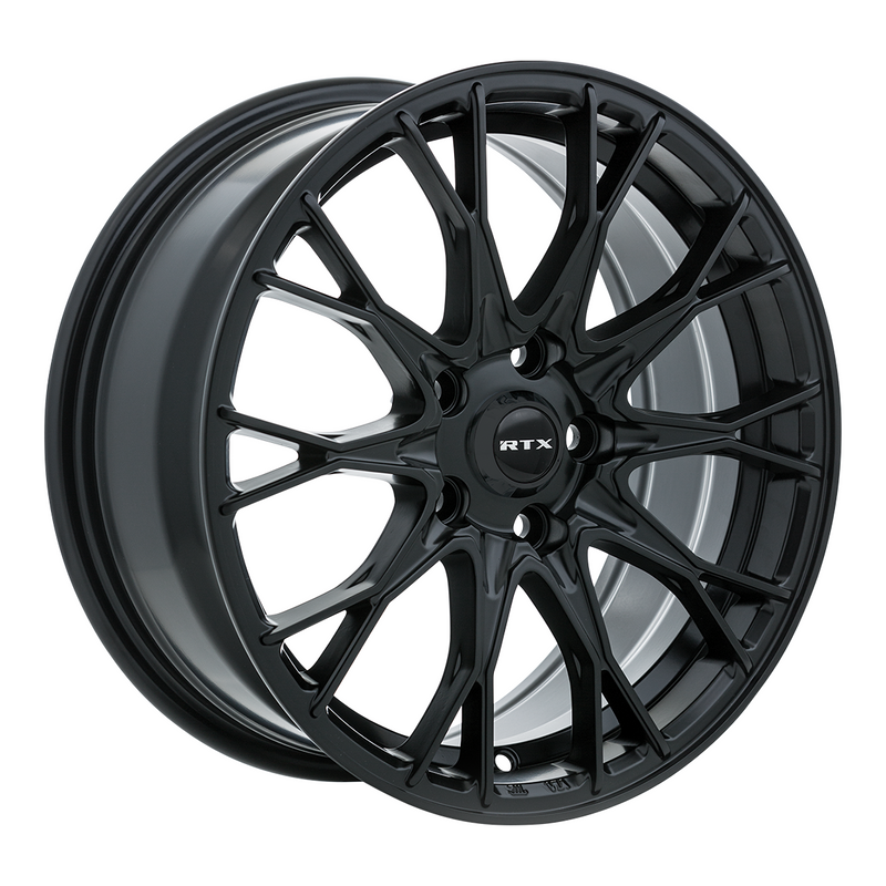 RTX Wheels - Concorde - Black - Satin Black - 17" x 7.5", 38 Offset, 5x108 (Bolt Pattern), 63.4mm HUB
