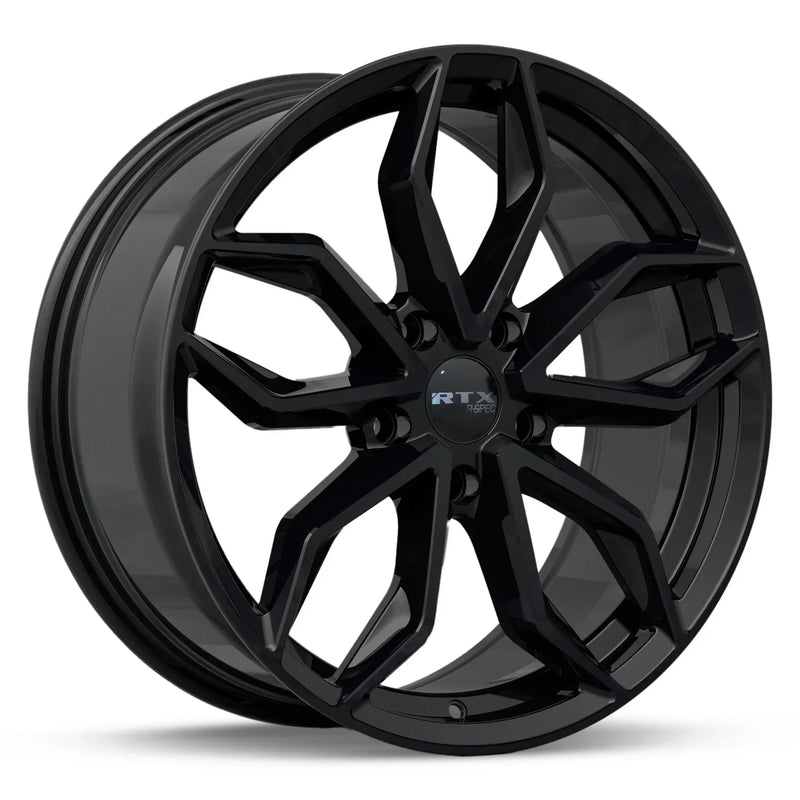 RTX Wheels - Corsa - Black - Gloss Black - 20" x 8.5", 45 Offset, 5x114.3 (Bolt pattern), 67.1mm HUB
