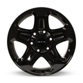 RTX Wheels - Courier - Black - Gloss Black - 16" x 7", 30 Offset, 6x130 (Bolt Pattern), 84.1mm HUB