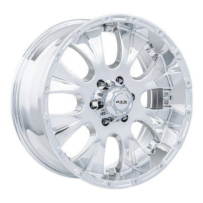 RTX Wheels - Crawler - Chrome - Chrome (PVD) - 17" x 8", 20 Offset, 6x139.7 (Bolt Pattern), 108mm HUB