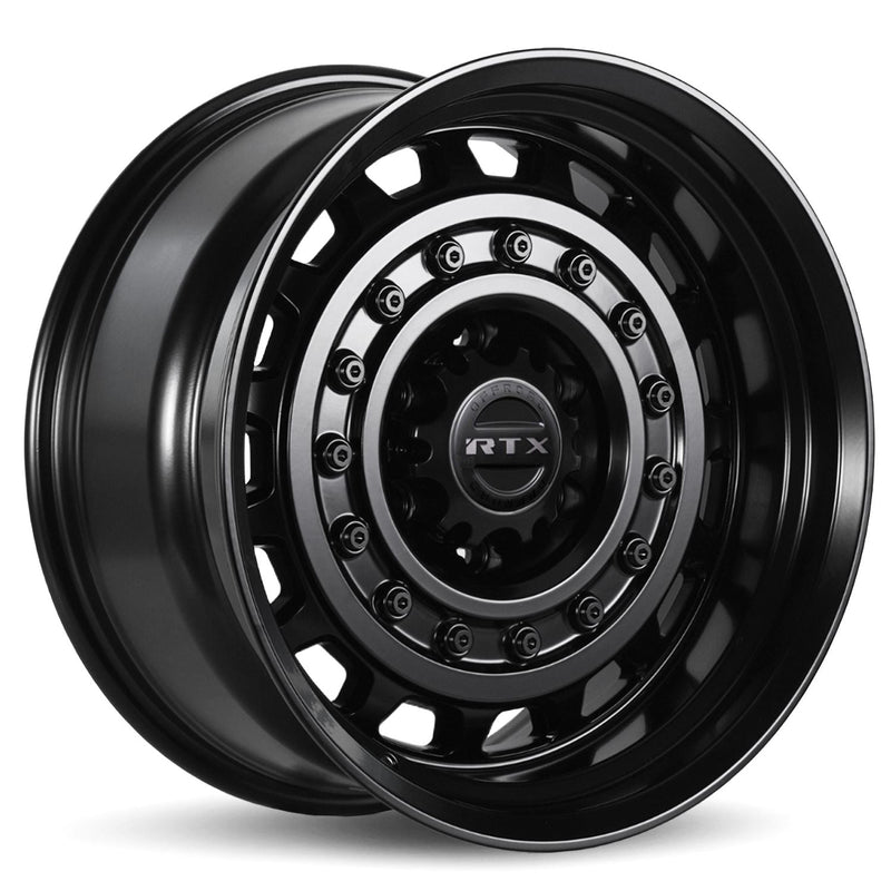 RTX Wheels - Crusader - Black - Satin Black - 20" x 9", 0 Offset, 6x139.7 (Bolt pattern), 106.1mm HUB
