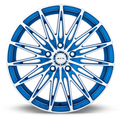 RTX Wheels - Crystal - Matte Blue Machined - 17" x 7.5", 40 Offset, 5x114.3 (Bolt Pattern), 73.1mm HUB