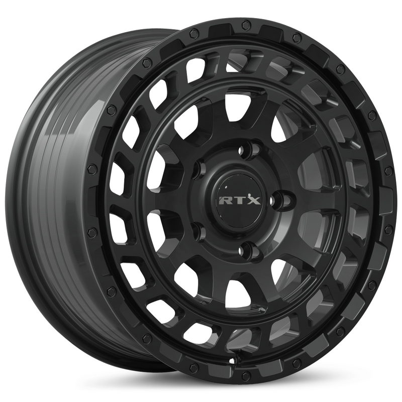 RTX Wheels - Cyclone - Black - Satin Black - 17" x 8", 40 Offset, 5x114.3 (Bolt pattern), 73.10mm HUB