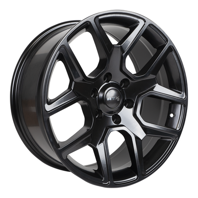 RTX Wheels - Dallas - Black - Satin Black - 20" x 9", 18 Offset, 6x139.7 (Bolt Pattern), 78.1mm HUB