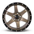 RTX Wheels - Dakar - Bronze - Satin Bronze Black Edge Lip - 17" x 8", 35 Offset, 5x114.3 (Bolt Pattern), 73.1mm HUB