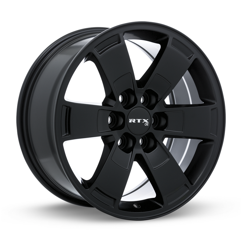 RTX Wheels - Denver - Black - Satin Black - 16" x 7", 25 Offset, 6x120 (Bolt Pattern), 67.1mm HUB