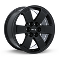 RTX Wheels - Denver - Black - Satin Black - 17" x 8", 30 Offset, 6x120 (Bolt Pattern), 67.1mm HUB