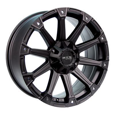 RTX Wheels - Dune - Black - Matte Black - 20" x 9", 25 Offset, 6x135/139.7 (Bolt Pattern), 87.1mm HUB