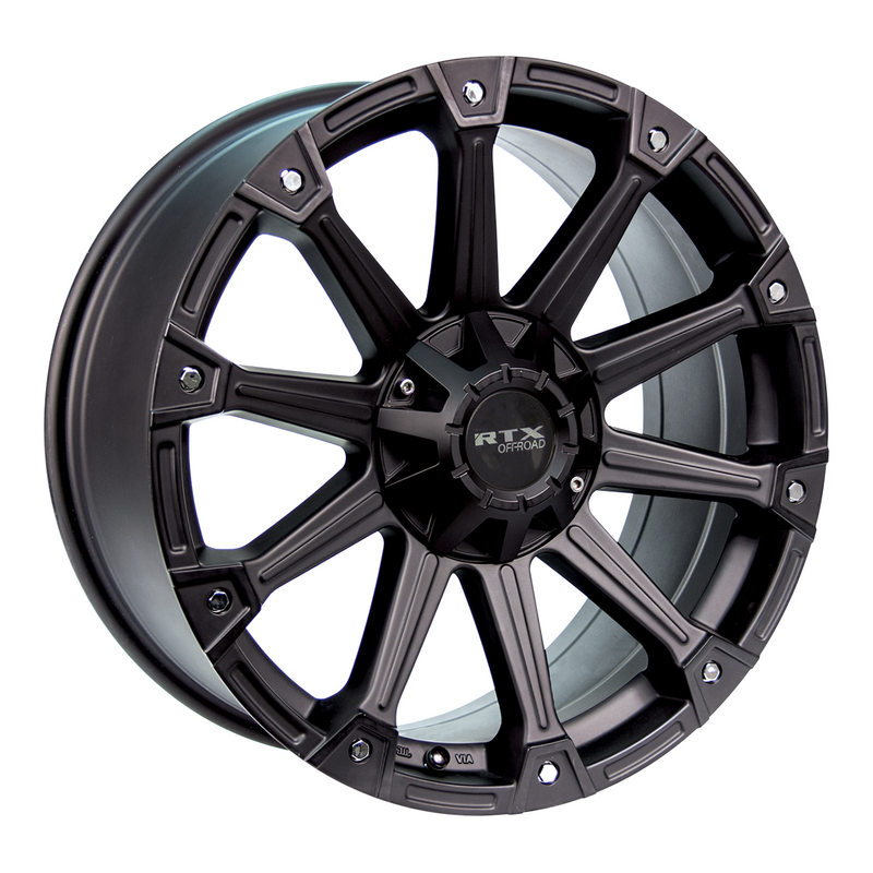 RTX Wheels - Dune - Black - Matte Black - 20" x 9", 25 Offset, 6x135/139.7 (Bolt Pattern), 87.1mm HUB
