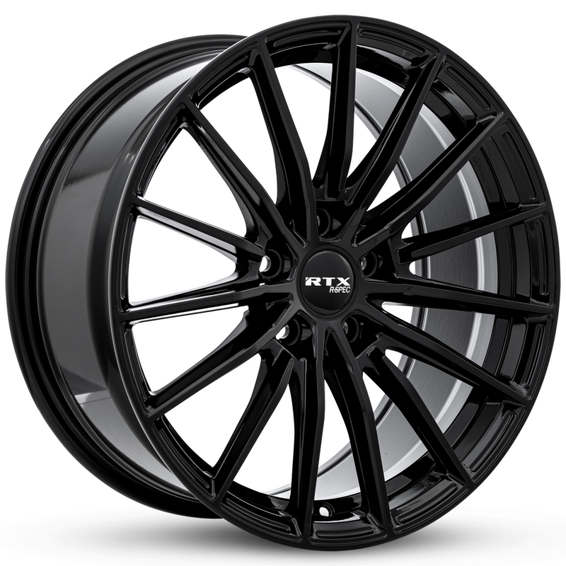 RTX Wheels - FF15 - Black - Gloss Black - 20" x 8.5", 40 Offset, 5x114.3 (Bolt Pattern), 73.1mm HUB