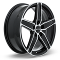 RTX Wheels - Frost - Black - Black Machined - 17" x 7", 42 Offset, 5x114.3 (Bolt Pattern), 67.1mm HUB