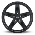 RTX Wheels - Frost - Black - Satin Black - 18" x 8", 40 Offset, 5x115 (Bolt Pattern), 70.3mm HUB