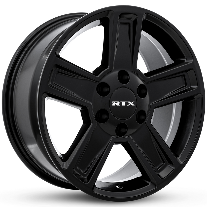 RTX Wheels - Glacier - Black - Satin Black - 17" x 8", 15 Offset, 5x139.7 (Bolt Pattern), 78.1mm HUB