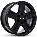 RTX Wheels - Glacier - Black - Satin Black - 20" x 8.5", 15 Offset, 5x139.7 (Bolt Pattern), 78.1mm HUB