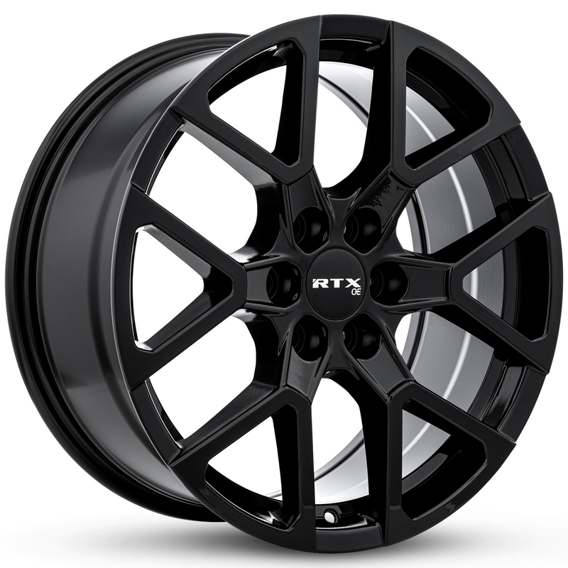 RTX Wheels - GM-02 - Black - Gloss Black - 20" x 8.5", 35 Offset, 6x120 (Bolt pattern), 67.1mm HUB