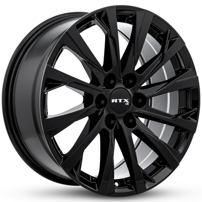 RTX Wheels - GM-03 - Black - Gloss Black - 20" x 8.5", 35 Offset, 6x120 (Bolt pattern), 67.10mm HUB