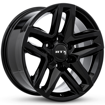 RTX Wheels - GM-04 - Black - Gloss Black - 18" x 8.5", 26 Offset, 6x139.7 (Bolt pattern), 78.1mm HUB