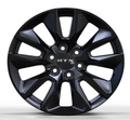 RTX Wheels - GM-05 - Black - Gloss Black - 20" x 9", 28 Offset, 6x139.7 (Bolt pattern), 78.1mm HUB