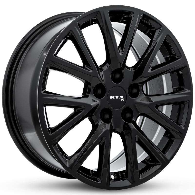 RTX Wheels - GM-06 - Black - Gloss Black - 20" x 8.5", 35 Offset, 5x120 (Bolt pattern), 67.10mm HUB