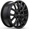 RTX Wheels - GM-06 - Black - Gloss Black - 20" x 8.5", 35 Offset, 5x120 (Bolt pattern), 67.10mm HUB