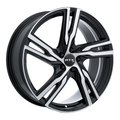 RTX Wheels - Gothenburg - Black - Gloss Black Machined - 20" x 8", 45 Offset, 5x108 (Bolt Pattern), 63.4mm HUB