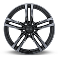 RTX Wheels - Graz - Black - Black Machined Grey - 19" x 8.5", 35 Offset, 5x120 (Bolt Pattern), 72.6mm HUB