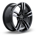 RTX Wheels - Graz - Black - Black Machined Grey - 19" x 8.5", 35 Offset, 5x120 (Bolt Pattern), 72.6mm HUB