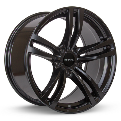 RTX Wheels - Graz - Black - Satin Black - 18" x 8", 35 Offset, 5x112 (Bolt Pattern), 66.6mm HUB