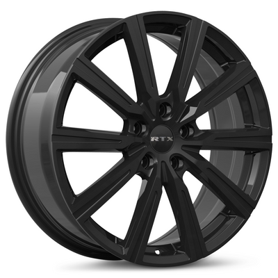 RTX Wheels - Hanoi - Black - Gloss Black - 19" x 7.5", 50 Offset, 5x120 (Bolt pattern), 74.10mm HUB